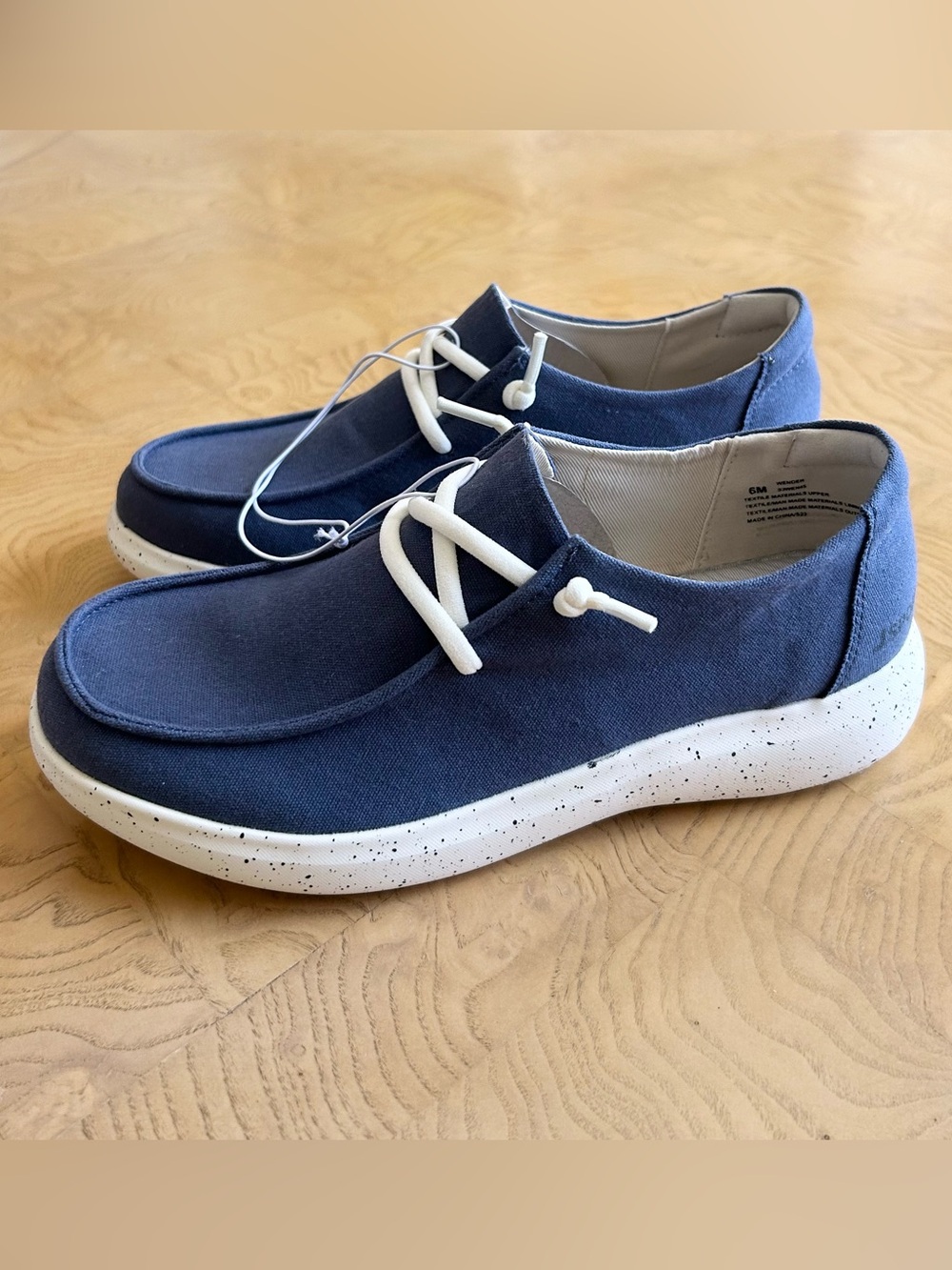 Jsport Casual Lightweight Slip On Shoes, Navy Blue, Size 6